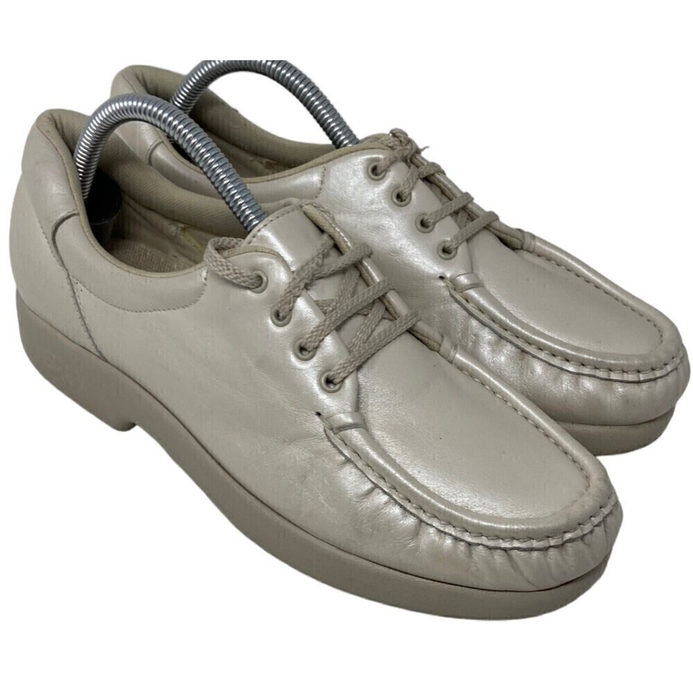 SAS Take Time Pearl White Womens Shoes Size 9.5